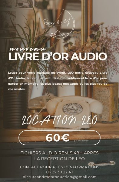 LOCATION LIVRE D'OR AUDIO PAR PICTURE AND ME PRODUCTION